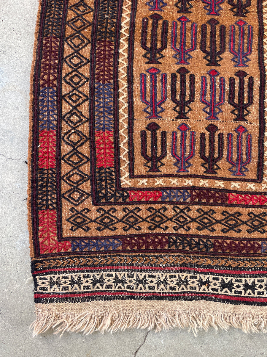 3x5 Vintage Baluch Rug / Small Vintage Rug – Blue Parakeet Rugs