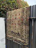 Small Vintage Tribal Rug / 4x5 Vintage rug / 3’7 x 5’2 Antique Caucasian Rug #1650