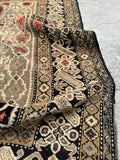 Small Vintage Tribal Rug / 4x5 Vintage rug / 3’7 x 5’2 Antique Caucasian Rug #1650