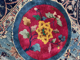 2x2 Round Antique Chinese Nichols Rug Mat #3099