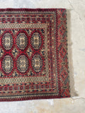 Antique Turkoman Rug / 4x7 Antique Rug #3202