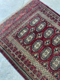Antique Turkoman Rug / 4x7 Antique Rug #3202