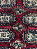 Antique Turkoman Rug / 4x7 Antique Rug #3202