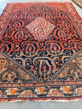Small Vintage Rug / 3'5 x 5' Antique Persian Senneh Rug #3067ML