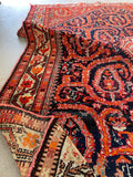 Small Vintage Rug / 3'5 x 5' Antique Persian Senneh Rug #3067ML
