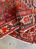 Small Vintage Rug / 3'5 x 5' Antique Persian Senneh Rug #3067ML