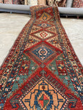 2'10 x 10'10 Skinny Antique Persian Runner #2920 Part 2 of 2