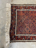 3x5 Antique Baluch Rug
