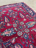 2x3 Antique Persian Sarouk Rug #3077 / 2x3 Persian Rug