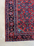 4x5 Persian Rug / Antique Persian Hamadan Rug #2486