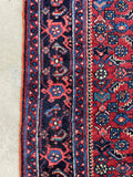 4x5 Persian Rug / Antique Persian Hamadan Rug #2486