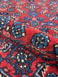 4x5 Persian Rug / Antique Persian Hamadan Rug #2486