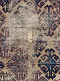 Worn Persian Rug #3087 / Distressed Baluch 2'10 x 3'7