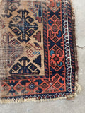 Worn Persian Rug #3087 / Distressed Baluch 2'10 x 3'7