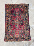 Small Wool Rug / 2x3 Persian Dargazine Rug #2680