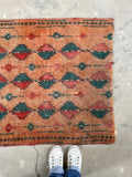 3'2 x 6'8 Vintage Persian Rug #2966