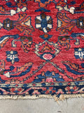 3'5 x 4'4 Antique Persian Lilihan rug #2668 - Blue Parakeet Rugs