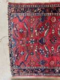 3'5 x 4'4 Antique Persian Lilihan rug #2668 - Blue Parakeet Rugs