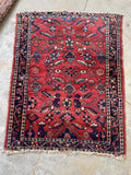 3'5 x 4'4 Antique Persian Lilihan rug #2668 - Blue Parakeet Rugs