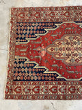 Antique Persian Rug / 4'5 x 5'9 Mazlaghan Persian Rug #1193