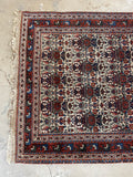 Antique Persian Rug / 3'7 x 4'5 Rug #3104