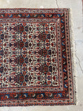 Antique Persian Rug / 3'7 x 4'5 Rug #3104