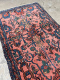 Small Coral Persian Rug