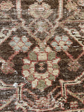 10x14 Antique Worn Persian Mahal Rug #3369