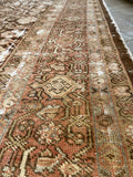 10x14 Antique Worn Persian Mahal Rug #3369