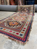 3'4 x 7'4 Antique Kazak Rug #2997ML / 3x7 Vintage Rug