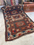 4'5 x 6'7 Antique Kazak Rug #1398