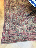 Large Square Persian Rug / 9x9 Antique Persian Lavar Rug #3591ML