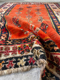 Antique Karabagh Rug / 4'4 x 6'6 Rug #3159