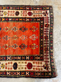 Antique Karabagh Rug / 4'4 x 6'6 Rug #3159