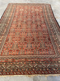 4x7 Persian Malayer Rug #3178 / Small Persian Rug