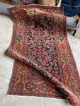 Persian Bidjar Rug with Rust and Marigold Yellow / 3'10 x 6'5 Rug #3411ML