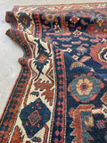 4x7 Navy Blue Persian Rug #3374