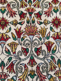 2'4 x 3'1 vintage ivory ground scatter rug #567ML - Blue Parakeet Rugs