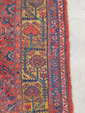 5'2 x 6' Antique Persian Square rug #1340 / 5x6 Vintage rug - Blue Parakeet Rugs