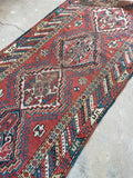 2'10 x 6'6 Antique Skinny Caucasian Rug #928 / Skinny Vintage Rug Runner