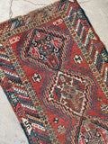 2'10 x 6'6 Antique Skinny Caucasian Rug #928 / Skinny Vintage Rug Runner
