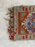 1'7 x 2'10 Antique Anatolian Turkish rug #2615 - Blue Parakeet Rugs