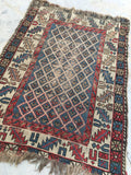 3'6 x 5'2 Antique Caucasian Rug - Blue Parakeet Rugs