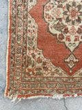 1'10 x 2'6 Antique Persian Tabriz scatter rug #2623 / 2x3 Persian rug - Blue Parakeet Rugs