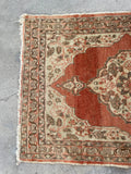 1'10 x 2'6 Antique Persian Tabriz scatter rug #2623 / 2x3 Persian rug - Blue Parakeet Rugs