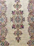 2x4 Antique Persian Kerman rug #2415L / 2x4 Vintage rug - Blue Parakeet Rugs