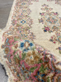 2x4 Antique Persian Kerman rug #2415L / 2x4 Vintage rug - Blue Parakeet Rugs