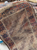 3x6 Antique Love Worn Baluch Rug #2830