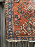 2'9 x 4'2 Antique Persian Heriz Rug #2832