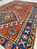 2'9 x 4'2 Antique Persian Heriz Rug #2832